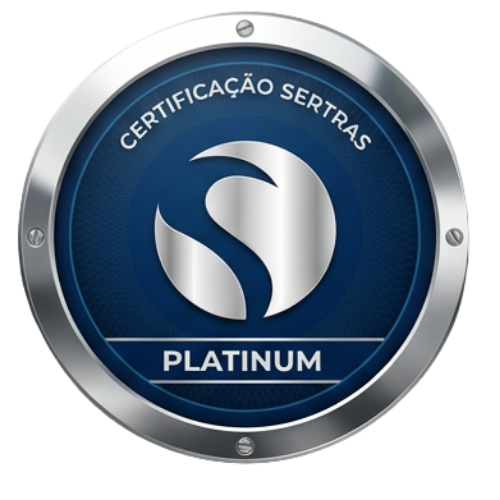 Selo Fornecedor Platinum Sertras - Gestão de Alta Performance.